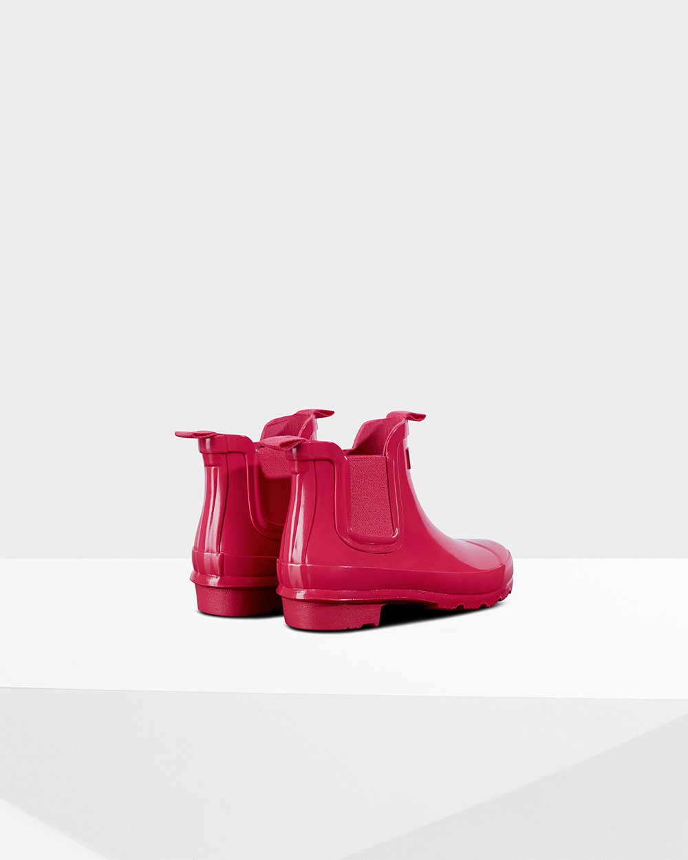 Kids Hunter Original Big Gloss - Chelsea Boots Pink - 5016-VJBFN